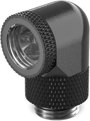PrimoChill Male to Female G1/4 90 Degree SX Dual Rotary Elbow Fitting