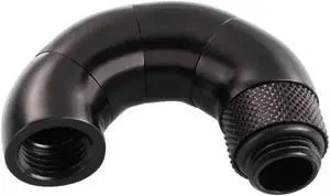 Bykski G1/4 Male to Female 180 Degree Triple Rotary Elbow Fitting (B-RD180-SK)