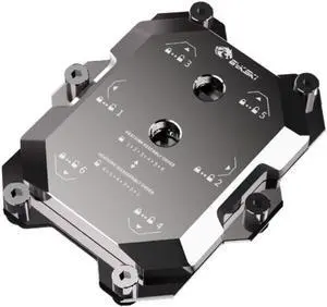 Bykski CPU-SRSP5-X AMD EPYC CPU Water Cooling Block - Full Metal - Nickel Plated - Gray (Socket SP5)