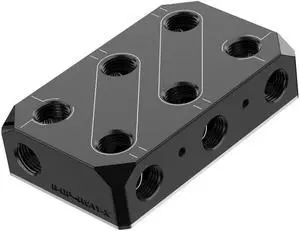 Bykski Versatile POM Fluid Distribution/Routing Block Engineered For 24-Hour Reliability (B-DP-4WAY-X)