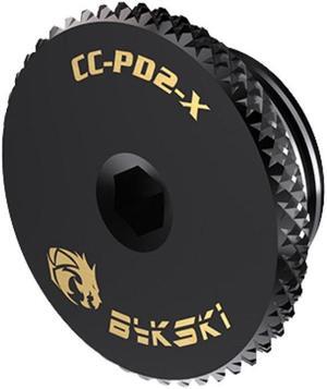 Bykski G 1/4in. Low Profile Knurled Hex Stop Fitting (CC-PD2-X)