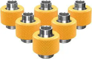 PrimoChill SecureFit SX - Premium Compression Fitting For 3/8in ID x 1/2in OD Flexible Tubing 6 Pack (F-SFSX12-6) - Available in 20+ Colors, Custom Watercooling Loop Ready PrimoChill SecureFit SX - Premium Compression Fitting For 3/8in ID x 1/2in OD Flexible Tubing 6 Pack (F-SFSX12-6) - Available in 20+ Colors, Custom Watercooling Loop Ready