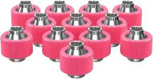PrimoChill SecureFit SX - Premium Compression Fitting For 3/8in ID x 5/8in OD Flexible Tubing 12 Pack (F-SFSX58-12) - Available in 20+ Colors, Custom Watercooling Loop Ready