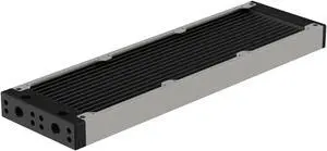 PrimoChill 360SL (30mm) EXIMO Modular Radiator, Black POM, 3x120mm, Triple Fan (R-SL-BK36) Available in 20+ Colors, Assembled in USA and Custom Watercooling Loop Ready
