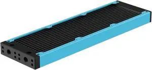 PrimoChill 360SL (30mm) EXIMO Modular Radiator, Black POM, 3x120mm, Triple Fan (R-SL-BK36) Available in 20+ Colors, Assembled in USA and Custom Watercooling Loop Ready