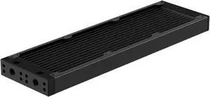 PrimoChill 360SL (30mm) EXIMO Modular Radiator, Black POM, 3x120mm, Triple Fan (R-SL-BK36) Available in 20+ Colors, Assembled in USA and Custom Watercooling Loop Ready