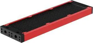 PrimoChill 360SL (30mm) EXIMO Modular Radiator, Black POM, 3x120mm, Triple Fan (R-SL-BK36) Available in 20+ Colors, Assembled in USA and Custom Watercooling Loop Ready