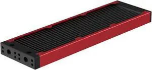 PrimoChill 360SL (30mm) EXIMO Modular Radiator, Black POM, 3x120mm, Triple Fan (R-SL-BK36) Available in 20+ Colors, Assembled in USA and Custom Watercooling Loop Ready