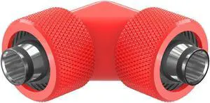 PrimoChill SecureFit SX - Premium 90 Degree Compression Fitting Set For 7/16in ID x 5/8in OD Flexible Tubing (F-SFSX75890) - Available in 20+ Colors, Custom Watercooling Loop Ready