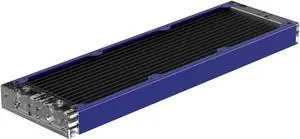 PrimoChill 360SL (30mm) EXIMO Modular Radiator, Clear Acrylic, 3x120mm, Triple Fan (R-SL-A36) Available in 20+ Colors, Assembled in USA and Custom Watercooling Loop Ready