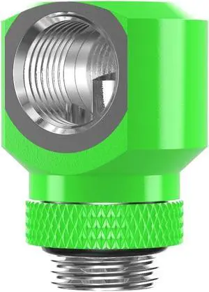 PrimoChill InterConnectSX Flat 90 Degree Rotary Fitting (FAF90)  Enhanced PC Cooling with Sleek Aesthetics - Available in 20+ Colors, Custom Watercooling Loop Ready