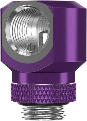 PrimoChill InterConnectSX Flat 90 Degree Rotary Fitting (FAF90)  Enhanced PC Cooling with Sleek Aesthetics - Available in 20+ Colors, Custom Watercooling Loop Ready