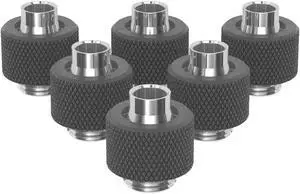 PrimoChill SecureFit SX - Premium Compression Fitting For 3/8in ID x 1/2in OD Flexible Tubing 6 Pack (F-SFSX12-6) - Available in 20+ Colors, Custom Watercooling Loop Ready PrimoChill SecureFit SX - Premium Compression Fitting For 3/8in ID x 1/2in OD Flexible Tubing 6 Pack (F-SFSX12-6) - Available in 20+ Colors, Custom Watercooling Loop Ready