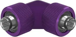 PrimoChill SecureFit SX - Premium 90 Degree Compression Fitting Set For 3/8in ID x 5/8in OD Flexible Tubing (F-SFSX5890) - Available in 20+ Colors, Custom Watercooling Loop Ready