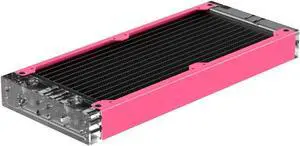PrimoChill 240SL (30mm) EXIMO Modular Radiator, Clear Acrylic, 2x120mm, Dual Fan (R-SL-A24) Available in 20+ Colors, Assembled in USA and Custom Watercooling Loop Ready