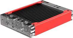 PrimoChill 120SL (30mm) EXIMO Modular Radiator, Clear Acrylic, 1x120mm, Single Fan (R-SL-A12) Available in 20+ Colors, Assembled in USA and Custom Watercooling Loop Ready