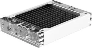 PrimoChill 120SL (30mm) EXIMO Modular Radiator, Clear Acrylic, 1x120mm, Single Fan (R-SL-A12) Available in 20+ Colors, Assembled in USA and Custom Watercooling Loop Ready