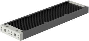 PrimoChill 360SL (30mm) EXIMO Modular Radiator, White POM, 3x120mm, Triple Fan (R-SL-W36) Available in 20+ Colors, Assembled in USA and Custom Watercooling Loop Ready