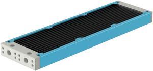 PrimoChill 360SL (30mm) EXIMO Modular Radiator, White POM, 3x120mm, Triple Fan (R-SL-W36) Available in 20+ Colors, Assembled in USA and Custom Watercooling Loop Ready