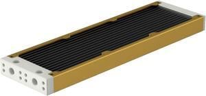 PrimoChill 360SL (30mm) EXIMO Modular Radiator, White POM, 3x120mm, Triple Fan (R-SL-W36) Available in 20+ Colors, Assembled in USA and Custom Watercooling Loop Ready