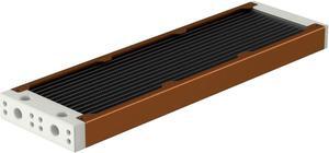 PrimoChill 360SL (30mm) EXIMO Modular Radiator, White POM, 3x120mm, Triple Fan (R-SL-W36) Available in 20+ Colors, Assembled in USA and Custom Watercooling Loop Ready