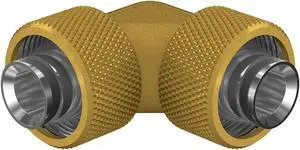 PrimoChill SecureFit SX - Premium 90 Degree Compression Fitting Set For 1/2in ID x 3/4in OD Flexible Tubing (F-SFSX3490) - Available in 20+ Colors, Custom Watercooling Loop Ready