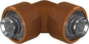 PrimoChill SecureFit SX - Premium 90 Degree Compression Fitting Set For 1/2in ID x 3/4in OD Flexible Tubing (F-SFSX3490) - Available in 20+ Colors, Custom Watercooling Loop Ready