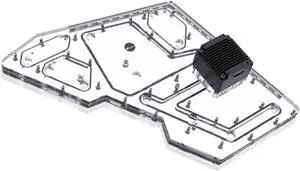 Bykski Distro Plate For COUGAR CONQUEROR - PMMA w/ 5v Addressable RGB(RBW) (RGV-CG-ZFZ-P-K)