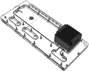 Bykski Distro Plate For LIAN LI Ghost Axe - PMMA w/ 5v Addressable RGB (RBW) (RGV-LAN-COOL-P-K)