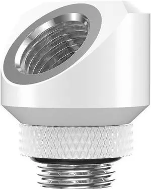 PrimoChill InterConnectSX Flat 45 Degree Rotary Fitting (FAF45)  Enhanced PC Cooling with Sleek Aesthetics - Available in 20+ Colors, Custom Watercooling Loop Ready