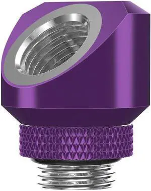 PrimoChill InterConnectSX Flat 45 Degree Rotary Fitting (FAF45)  Enhanced PC Cooling with Sleek Aesthetics - Available in 20+ Colors, Custom Watercooling Loop Ready