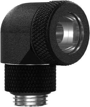 PrimoChill InterConnect SX Premium G1/4 to 90 Degree Adapter Fitting for 14MM Rigid Tubing (FA-G9014) PrimoChill InterConnect SX Premium G1/4 to 90 Degree Adapter Fitting for 14MM Rigid Tubing (FA-G9014)