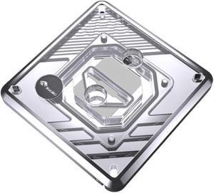 Bykski CPU-XPR-MK-I-V5 High-Efficiency CPU Water Cooling Block - Featuring High Flow Optimized 0.2mm Fins -  Full PMMA Mounting w/ 5v Addressable RGB - for Intel LGA 1200/1700 - 115x - 2011/2066