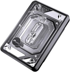 Bykski CPU-XPR-MK-M-V5 High-Efficiency CPU Water Cooling Block - Featuring High Flow Optimized 0.2mm Fins -  Full PMMA Mounting w/ 5v Addressable RGB - for AMD Ryzen 3/5/7/9 (AM4/AM5)