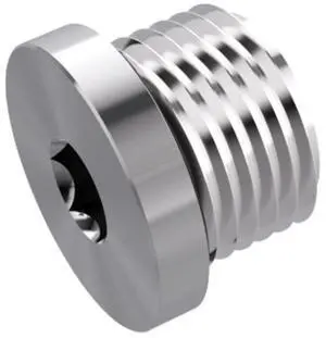 Bykski Server Water Cooling Series - Stainless Steel Port Cap (CC-PD-SR) - Available in Six BSPP Sizes