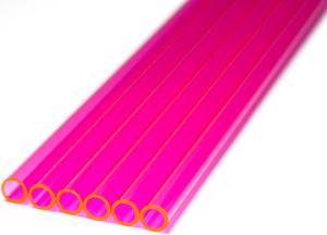 PrimoChill 1/2in. Rigid PETG Tube – 6 x 30in. – UV Pink