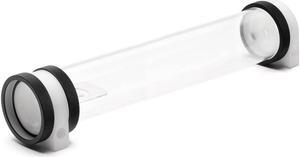 PrimoChill CTR Hard Mount High Flow D5 Enabled Reservoir - White POM - 360mm - TX Matte Black (Pump NOT Included)