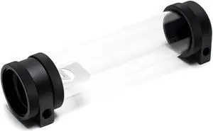 PrimoChill CTR Hard Mount High Flow D5 Enabled Reservoir - Black POM - 240mm - TX Matte Black (Pump NOT Included)