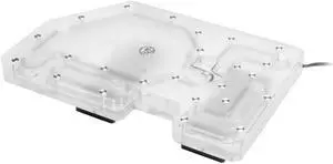Bykski Distro Plate - ZEAGINAL Z16 - PMMA w/ 5v Addressable RGB (RBW) (RGV-ZG-Z16)