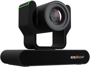 BZBGEAR 20X 1080P FHD AUTO TRACKING HDMI/3G-SDI/USB 2.0/USB 3.0 Live Streaming PTZ Camera with Tally Lights (Black)