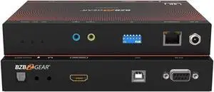 BZBGEAR 4K UHD HDMI 2.0 Over IP Multicast Transmitter with Video Wall/KVM/USB/POE Support