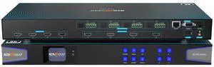 BZBGEAR 4x4 8K UHD HDMI 2.1 Matrix Switcher with Auto Downscaling/Audio De-embedder (8K60/4K120 and VRR/FVA/ALLM Support)