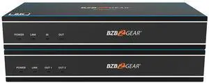 BZBGEAR 8K UHD HDMI 2.1 Over Fiber Extender - 8K60/4K120Hz with IR/RS-232/EDID Manager/Audio Embedder/De-Embedder