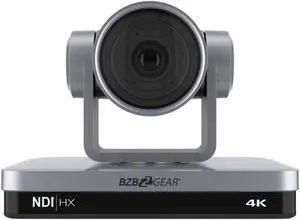 BZBGEAR 12X PTZ 4K NDI HDMI/USB 3.0 Live Streaming Camera Series with Sony CMOS (Silver)