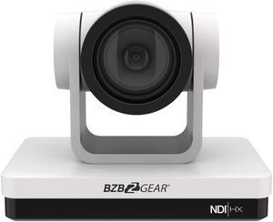 BZBGEAR Universal 1080P FHD PTZ 12X NDI/HDMI/SDI/USB 3.0 RS232/485 Live Streaming Camera (White)