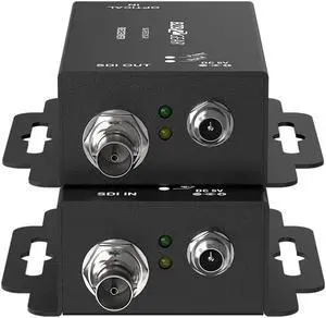 BZBGEAR 4K UHD 12G-SDI Over Fiber Optic Extender (12G/6G/3G/HD/SD-SDI Support)