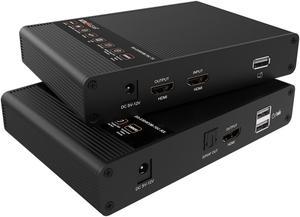 BZBGEAR 4K UHD HDMI and KVM Extender with Zero Latency up to 230ft Support HDR and ARC