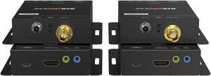 BZBGEAR 4K UHD HDMI Extender Over Single Coax Cable with Bi-directional IR