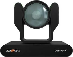 BZBGEAR 12X 4K UHD AUTO TRACKING HDMI 2.0/12G-SDI/USB 2.0/USB 3.0 Dante AV-H Live Streaming PTZ Camera with Tally Lights (Black)
