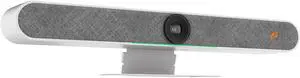 BZBGEAR Intelligent 4K UHD All-In-One Auto Tracking Video Bar with HDMI/USB-C and 20W Speakers/6-MEMS Microphones (White)